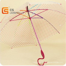 Eigener Griff Colorfull Welle und Rippen Poe Regenschirm (YS-T1003A)